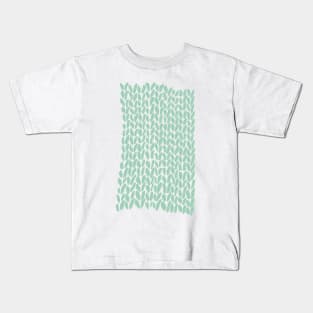 Hand Knit Zoom Mint Kids T-Shirt